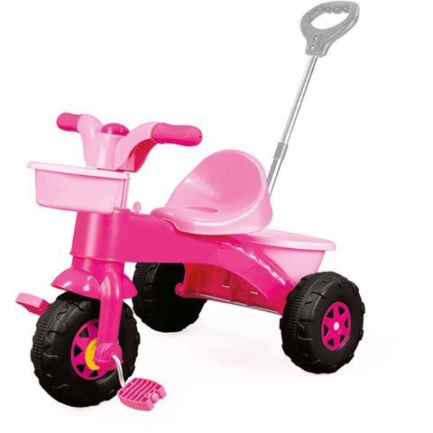DOLU Prima mea tricicleta roz cu maner