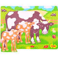 BIGJIGS Toys Primul meu puzzle - Vaca si vitelul