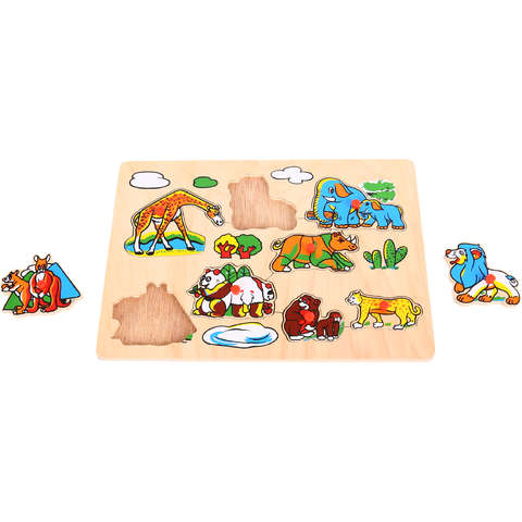 BIGJIGS Toys Puzzle - Animale din salbaticie