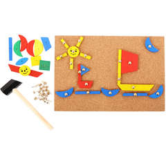 BIGJIGS Toys Set de creatie - Forme din lemn