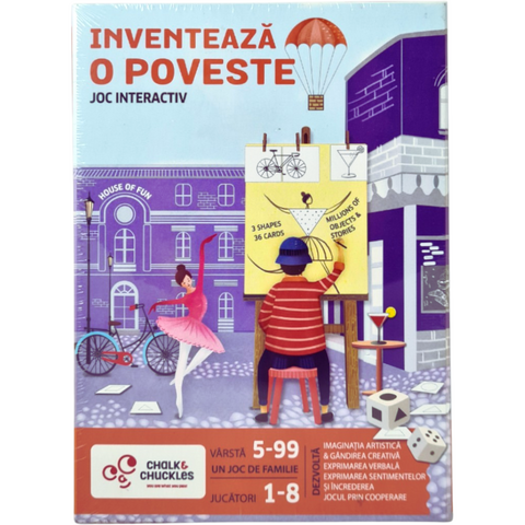 Chalk and Chuckles Joc interactiv - Inventeaza o poveste