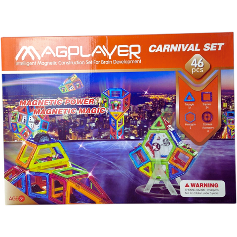 MAGPLAYER Joc de constructie magnetic - 46 piese