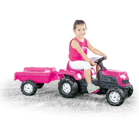 DOLU Tractor cu pedale si remorca - Unicorn