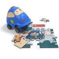 Topbright Puzzle din lemn - Masinuta de politie