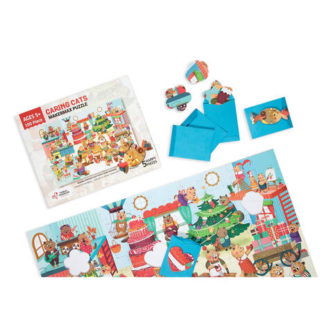 Chalk and Chuckles Puzzle cu surprize – In asteptarea Craciunului