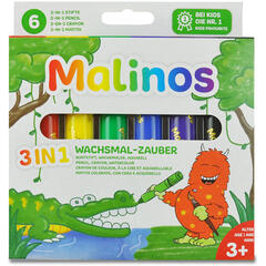 Set creioane retractabile - 6 culori