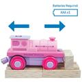 BIGJIGS Toys Locomotiva electrica roz