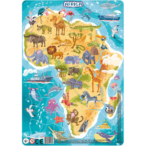Dodo Puzzle cu rama - Africa (53 piese)