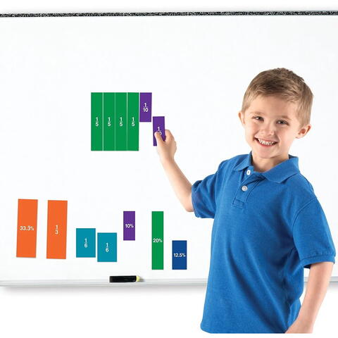 Learning Resources Set magnetic cu fractii - Patrate