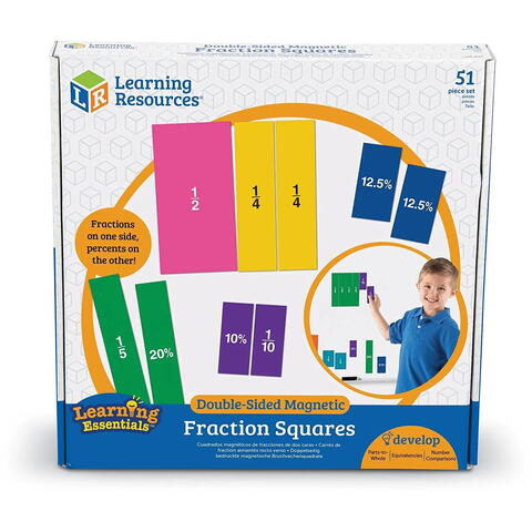 Learning Resources Set magnetic cu fractii - Patrate