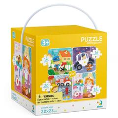 Puzzle 4 in 1 - Meserii (12, 16, 20, 24 piese)