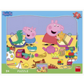 Dino Puzzle cu rama - La joaca cu Peppa Pig (12 piese)