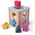 BIGJIGS Toys Joc sortare - Cubul magic (pastel)