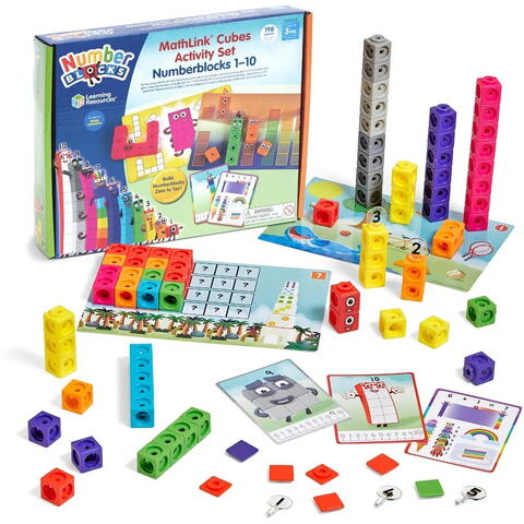 Learning Resources MathLink®Cubes Numberblocks in engleza Set de activitati de la 1 - 10