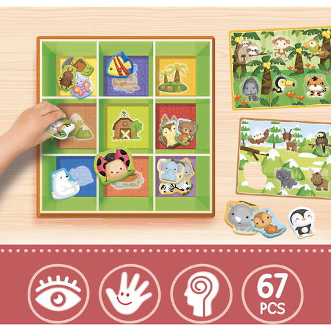 LISCIANI Cutiuta Montessori - Animalutele in mediul lor
