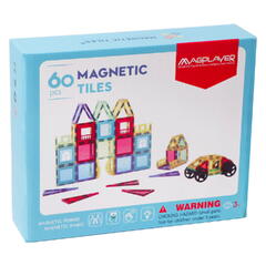 Set de constructie magnetic 3D - 60 piese