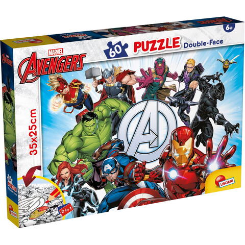 LISCIANI Puzzle de colorat -  Avengers (60 de piese)