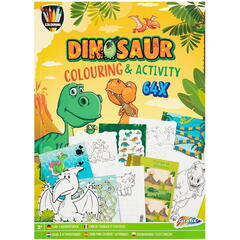Carte de colorat cu activitati - Dinozaur