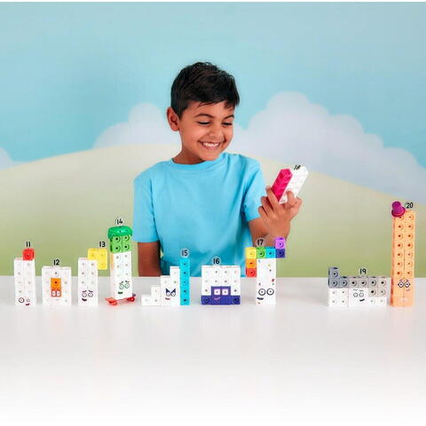 Learning Resources MathLink®Cubes Numberblocks in romana - Set de activitati de la 11 - 20 - RESIGILAT