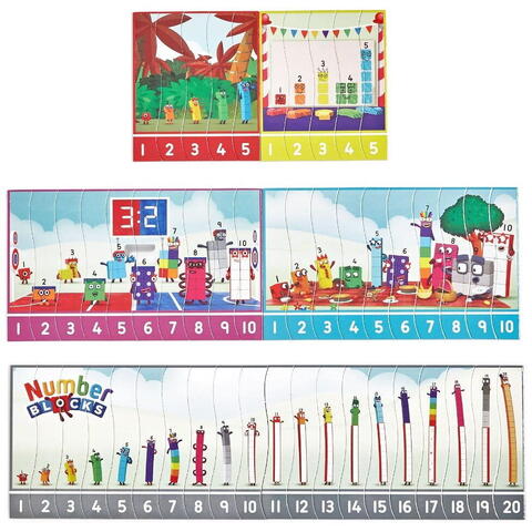 Hand2Mind Puzzle - Exersam numaratul de la 1 -20 - Numberblocks - RESIGILAT