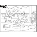 LISCIANI Puzzle de colorat maxi - Bluey (60 de piese) - RESIGILAT