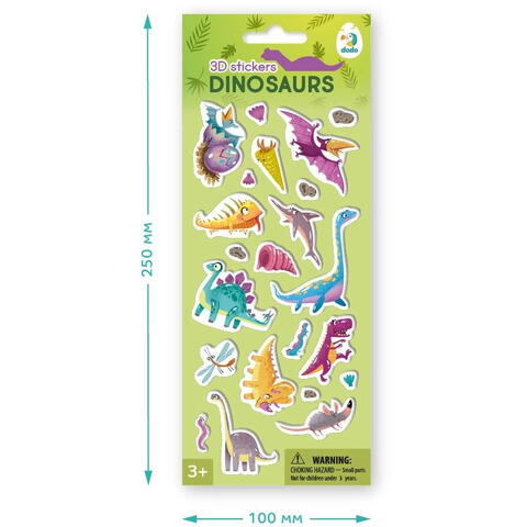Dodo Set abtibilduri 3D - Dinozauri