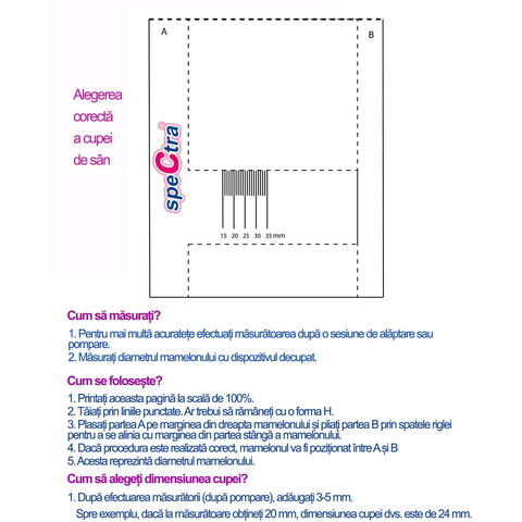 SPECTRA Set cupa pentru san - 24 mm - RESIGILAT