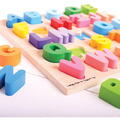 BIGJIGS Toys Puzzle colorat - alfabet - RESIGILAT