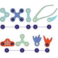 Clixo® joc magnetic de construit - Animalute marine ( 24 piese)