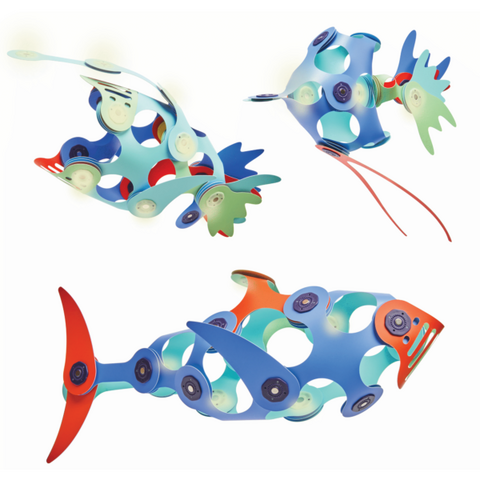 Clixo® joc magnetic de construit - Animalute marine ( 24 piese)