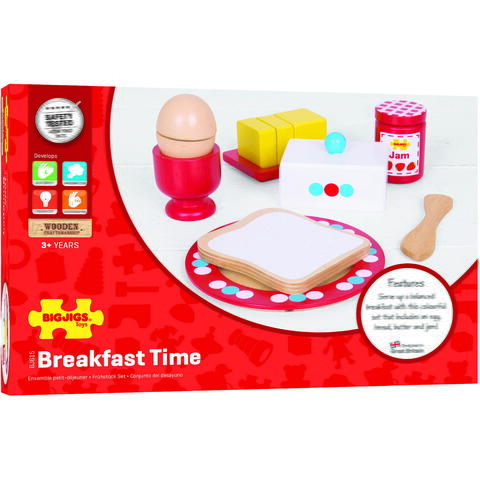 BIGJIGS Toys Set mic dejun din lemn - RESIGILAT