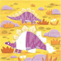 Galt Cartea mea cu stickere -  Dinozauri prietenosi