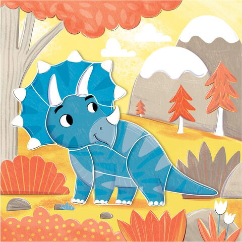 Galt Cartea mea cu stickere -  Dinozauri prietenosi