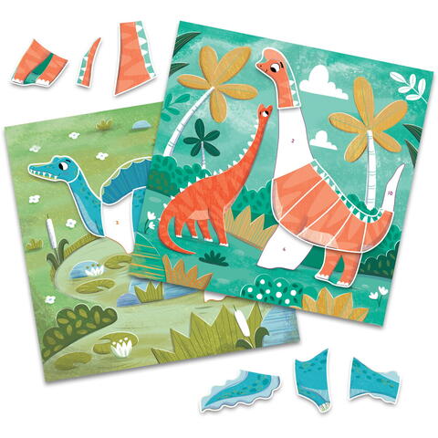 Galt Cartea mea cu stickere -  Dinozauri prietenosi