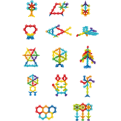 Bufnitel Joc de constructie STEAM - Floricele colorate (90 piese)