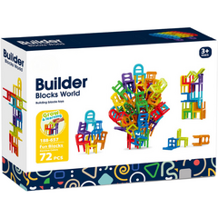 Joc de constructie STEAM - Scaune colorate (72 piese)