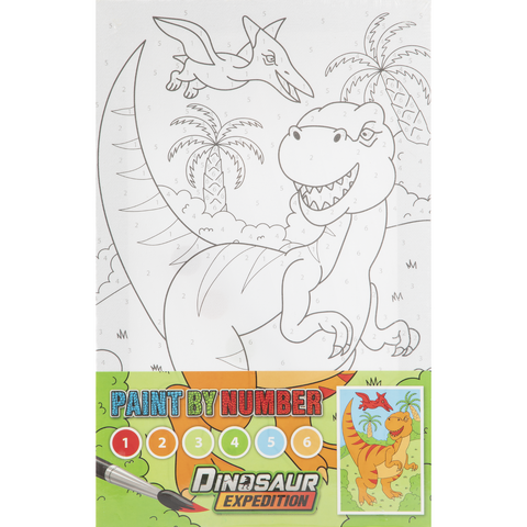 Grafix Tablou pictez pe numere - Dinozaur