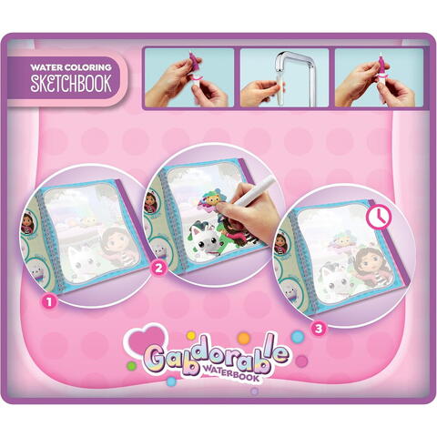 LISCIANI Waterbook: Carte de colorat Gabby's Dollhouse