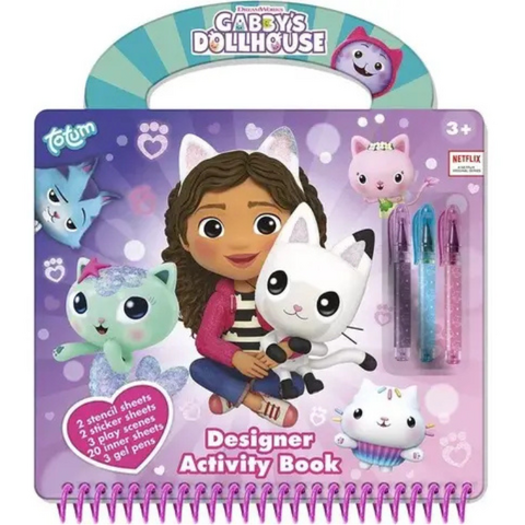 Totum Carte de activitati & pixuri - Gabby's Dolhouse