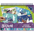 Totum Carte de colorat & abtibilduri cu numere - Stitch