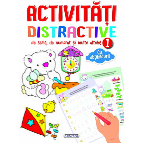 GIRASOL Activitati distractive de scris, de numarat 1