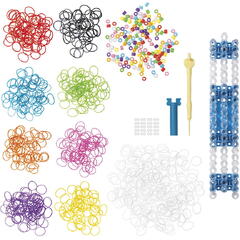Set creativ cu elastice - Loom i Do