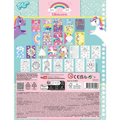 Totum Carticica cu activitati si abtibilduri - Unicorn