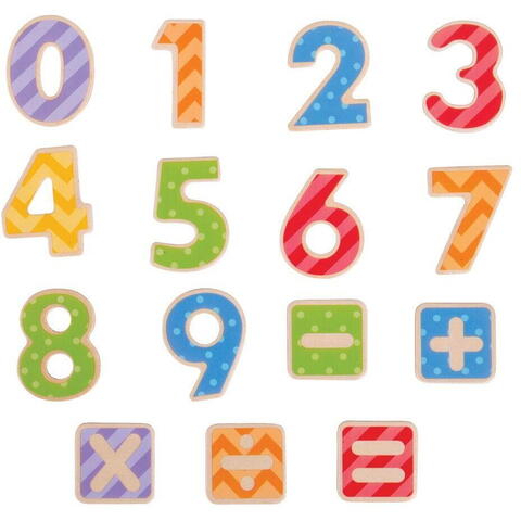 BIGJIGS Toys Set numere magnetice - RESIGILAT