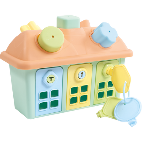 DOLU Joc sortare - Casuta pastel cu chei