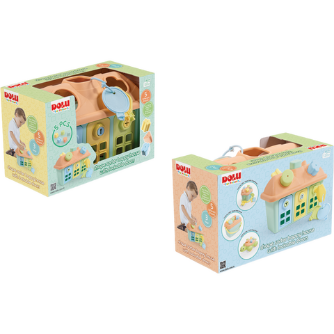DOLU Joc sortare - Casuta pastel cu chei