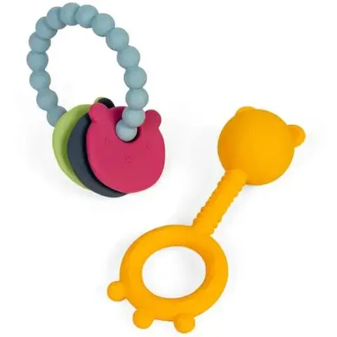 BIGJIGS Toys Set 2 jucarii dentitie - Ursulet