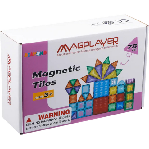 MAGPLAYER Set de constructie magnetic 3D - 78 piese