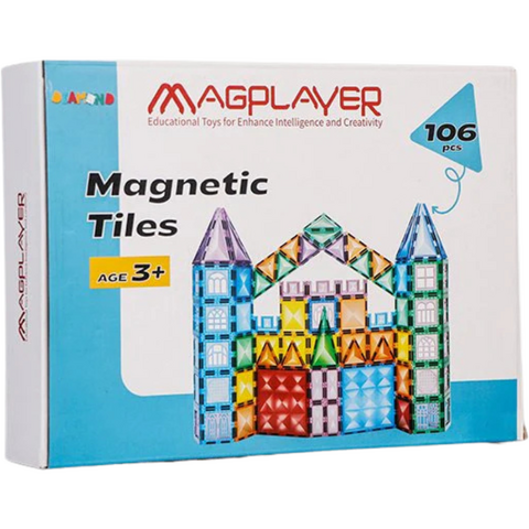 MAGPLAYER Set de constructie magnetic 3D - 106 piese