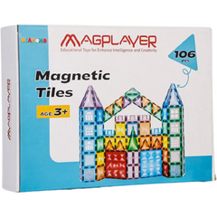 Set de constructie magnetic 3D - 106 piese